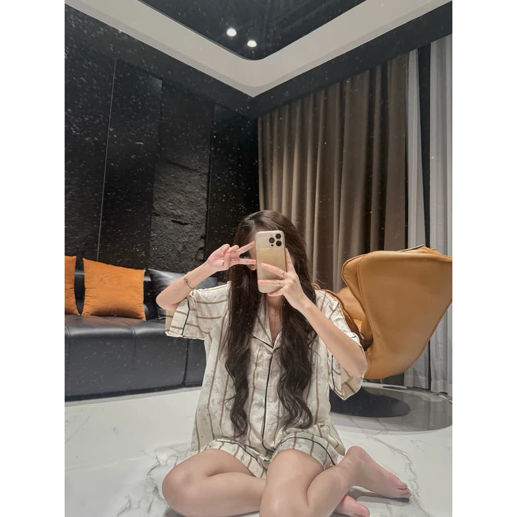 ( CỘC TAY - QUẦN CỘC) Set pijama KẺ LOANG CHẤT MỀM MÁT CHUNCHUN