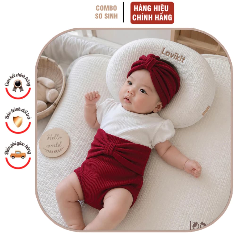 Set quần áo bé gái chất vải thun tăm mềm mại, am toàn làn da bé - áo tay phòng set kèm Turban xinh xắn cho bé từ 7-11kg.