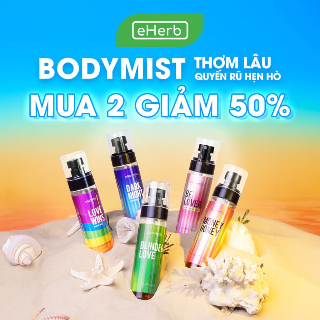 [MUA 2 GIẢM 50%] Body Mist Unisex Hẹn Hò Xịt Thơm Toàn Thân Nước Hoa Nam Nữ BODYMISS (Chai)