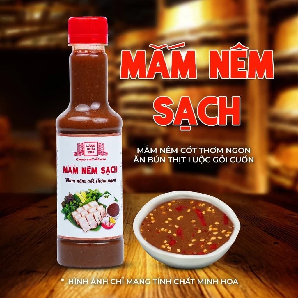 Mắm nêm sạch Làng Chài Xưa 310g - Mắm nêm cốt thơm ngon ăn bún, gỏi cuốn rất ngon