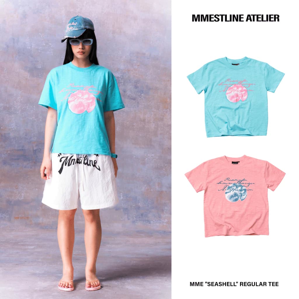 Áo thun MMESTLINE "SEASHELL" form  Regular vải Premium Cotton SLUB Cotton in lụa Trame