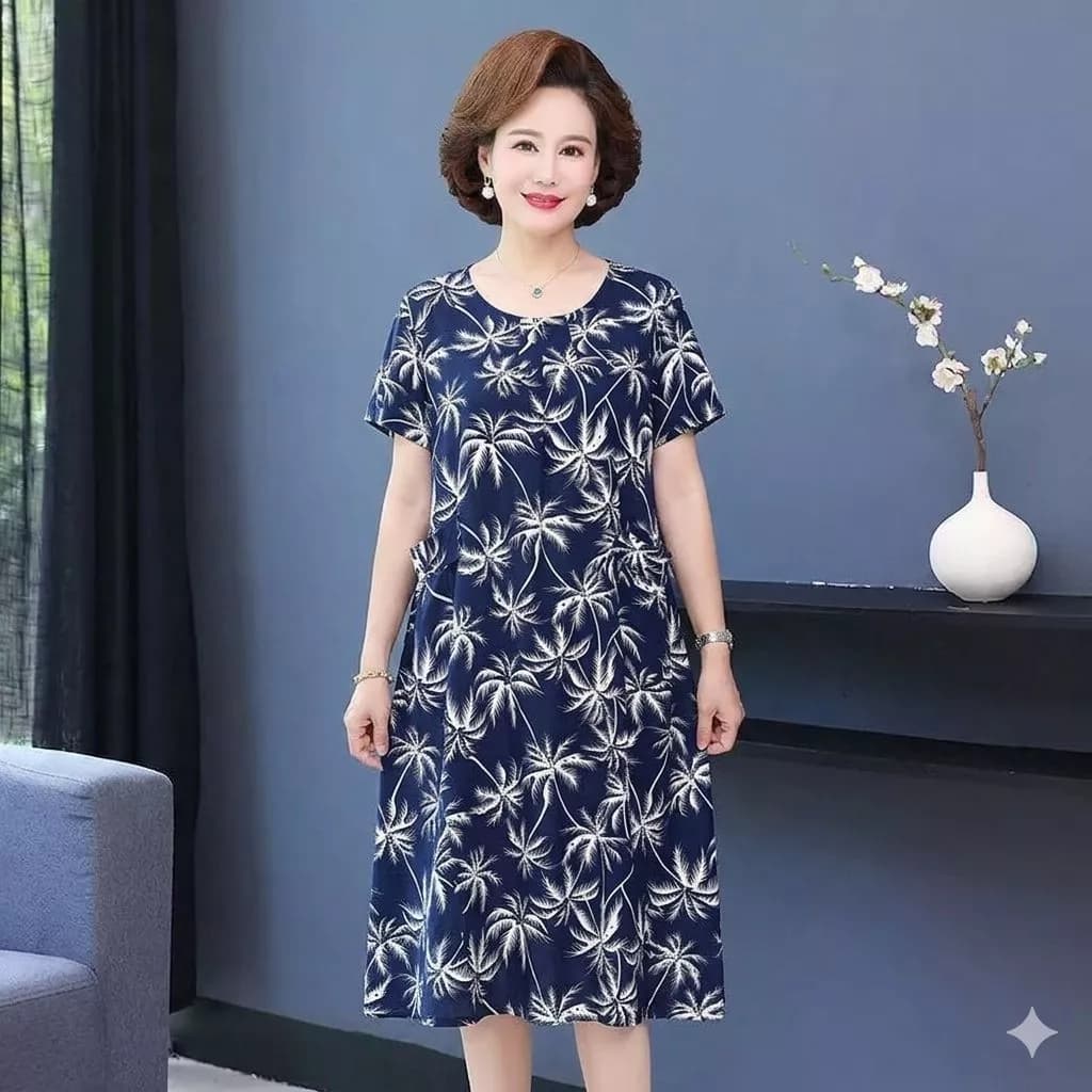 ( SIZE 40-70KG )VÁY LANH DÁNG CHỮ A ,THANH LỊCH, THOÁNG MÁT