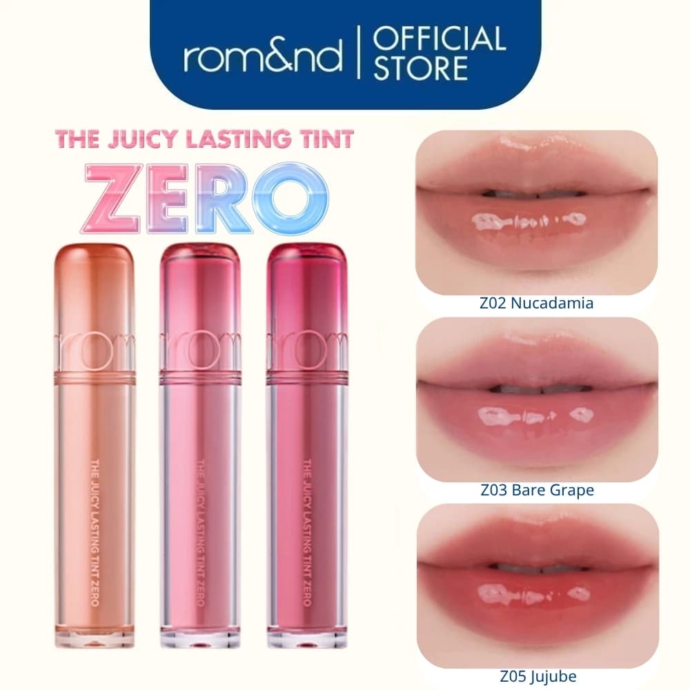 [Rom&nd x SVIP] Son Tint Romand The Juicy Lasting Tint Zero 3.5g Lì, Căng Mọng Môi 3.5g