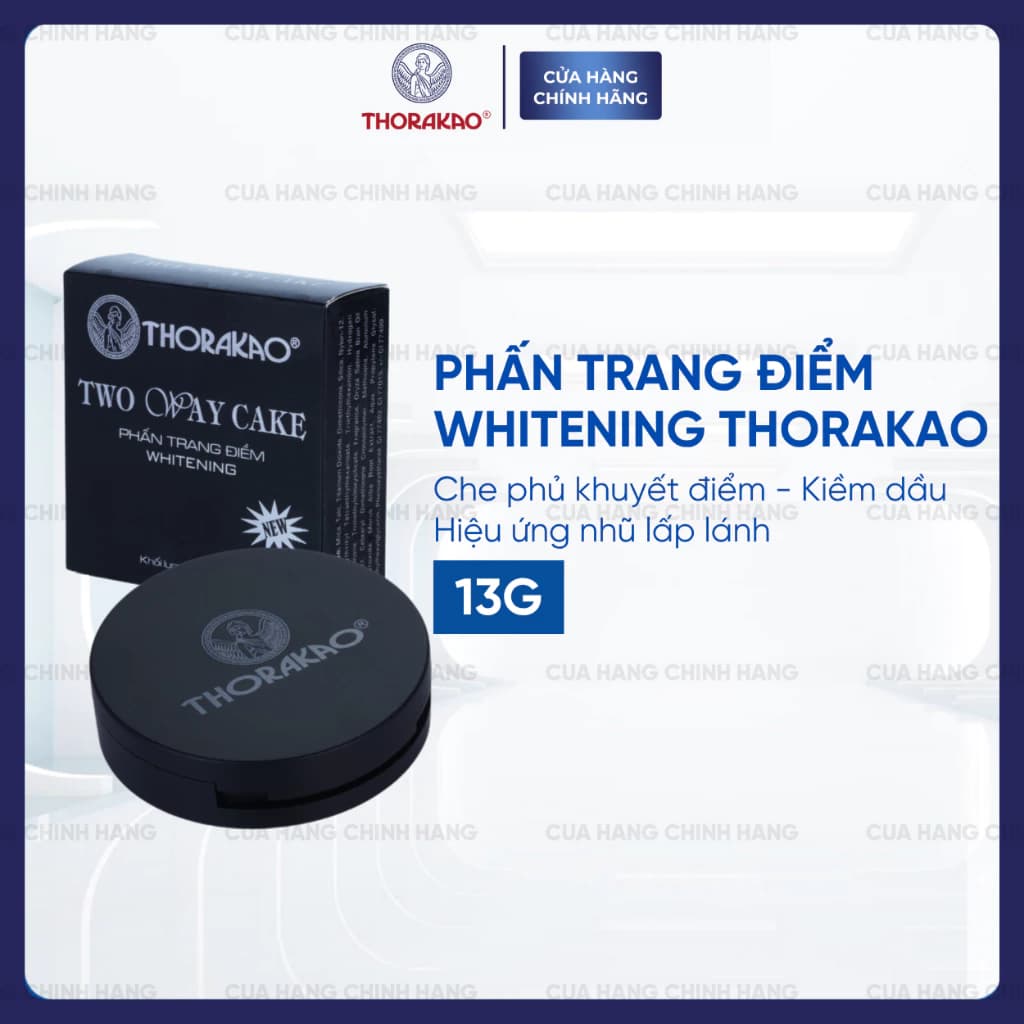 Phấn Phủ Thorakao Kiềm Dầu Dưỡng Trắng Da Kim Tuyến 13G