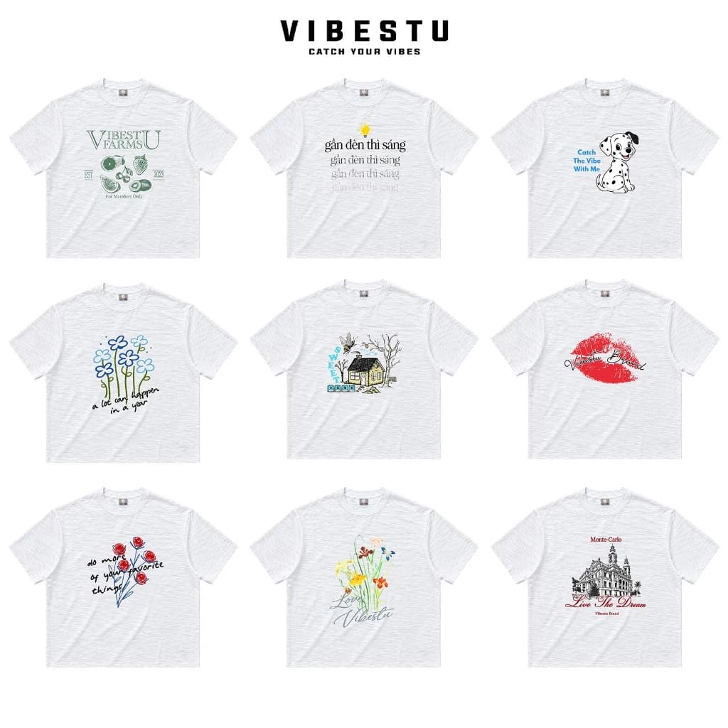 [Cotton Xược Premium] BTS Áo Thun Vải Xược Vibestu - Form Boxy