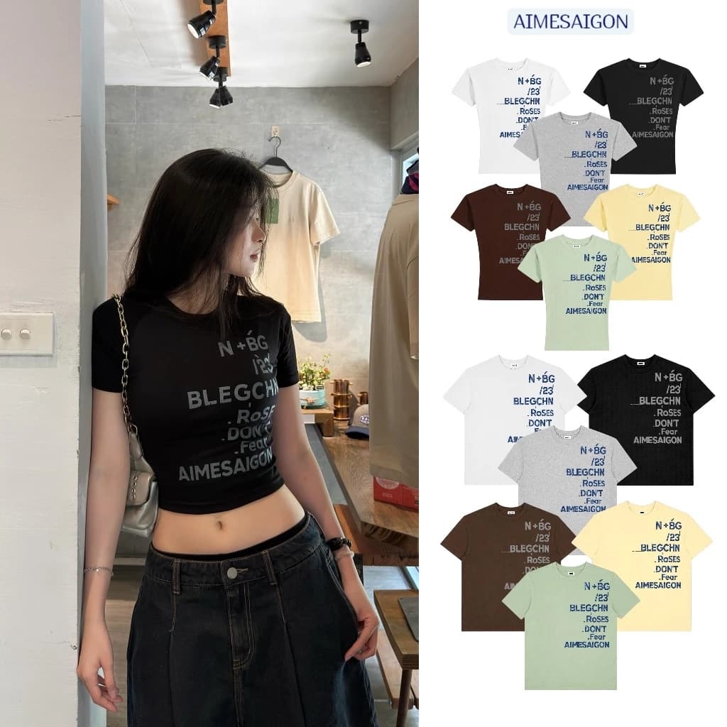 [SẴN HOẢ TỐC] AF1 Aimesaigon Áo Thun Tôn Dáng BodyFit- Regular Form Nam Nữ Borip 260gsm Tay Ngắn Ôm Babytee Mềm Mịn