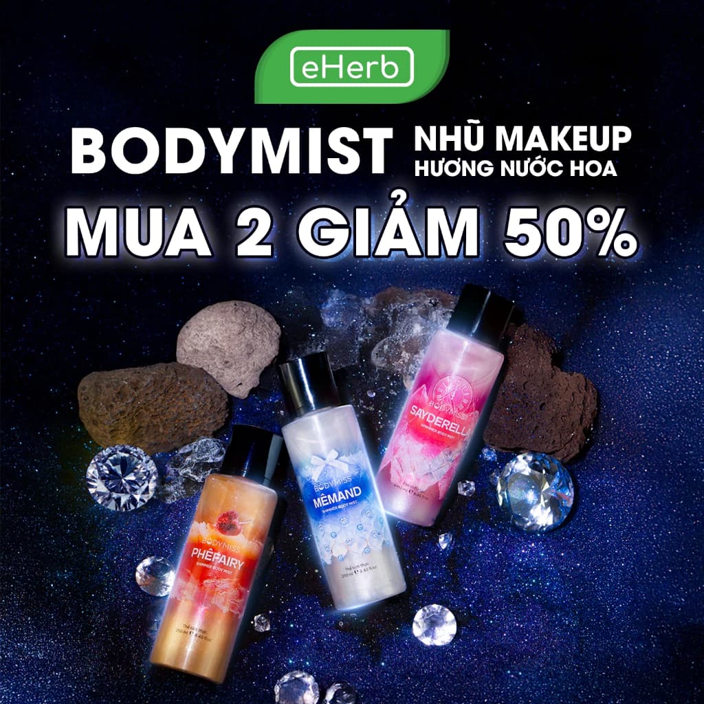 [MUA 2 GIẢM 50%] Bodymist Nhũ Hương Nước Hoa BODYMISS - Giúp Xịt Thơm Body Nữ Quyến Rũ Hẹn Hò