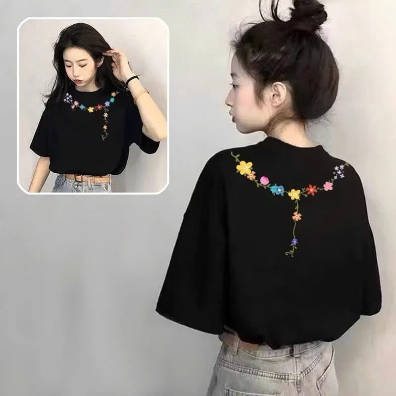 [RẺ VÔ ĐỊCH] Áo thun Sọc Nam nữ in số cá tính HOA PEONYB  - Phông 3158 form rộng tay lỡ kiểu dáng cá tính thể thao
