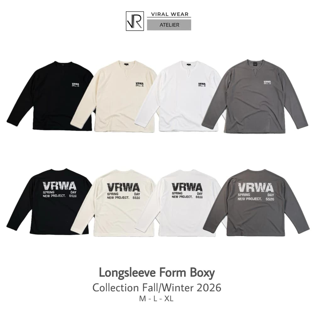 Áo Thun Dài Tay Longsleeve Viralwear Vải Waffle Form  Rộng Boxy Unisex Nam Nữ