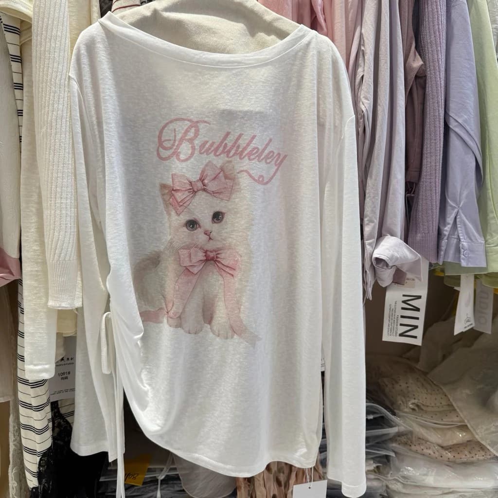 𝐘𝐮𝐫𝐢.𝐬𝐭𝐨𝐫𝐞 Áo Phông Giấy MỎNG Hoạ Tiết Cute Form Rộng Dễ Thương