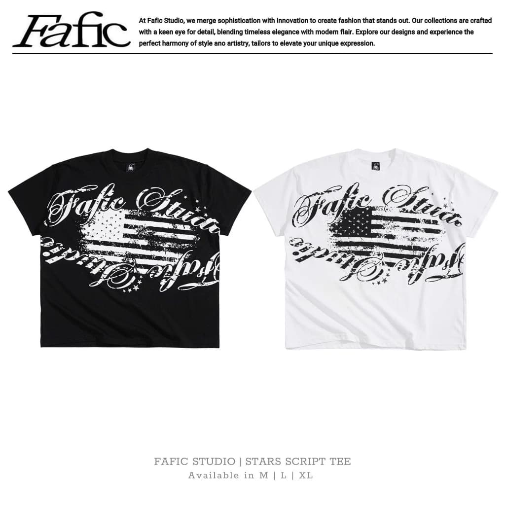 Áo thun cổ tròn tay ngắn form Boxy STARS SCRIPT TEE cotton mùa hè nam nữ unisex local brand.