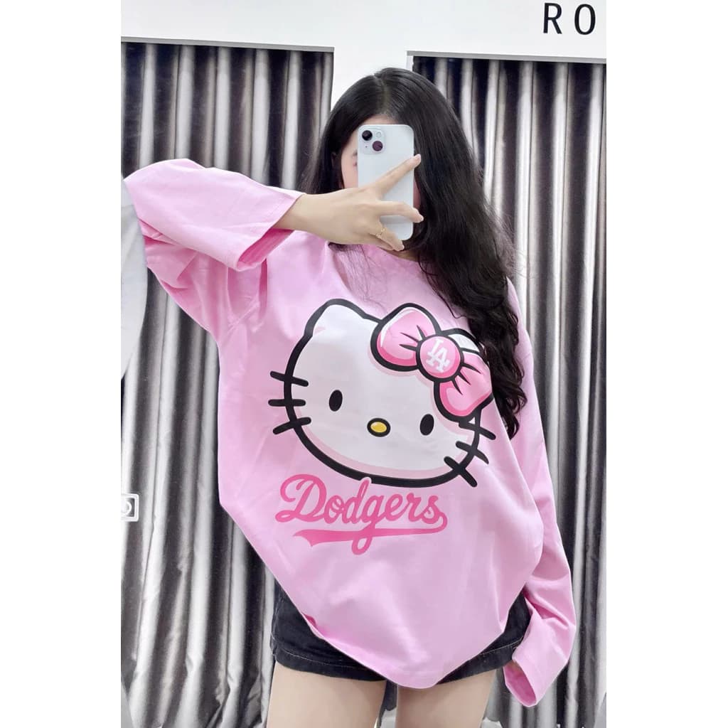 Tổng Hợp Long Tee Hồng Phấn Hoạt Hình Cute, Form Boxy Nam Nữ Cotton Loại 1 Cao Cấp