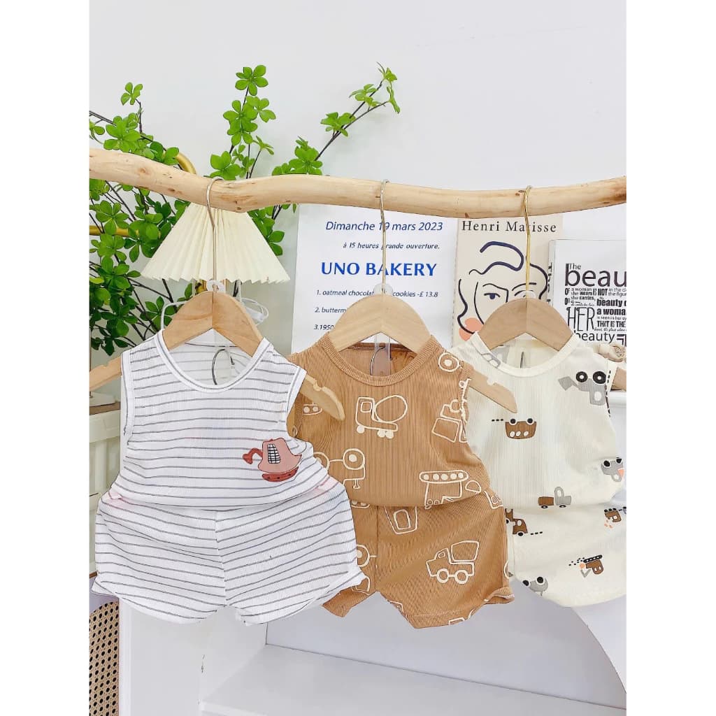 (MS262)Bộ ba lỗ tăm lạnh hàng Sài Gòn mát mịn cho bé yêu