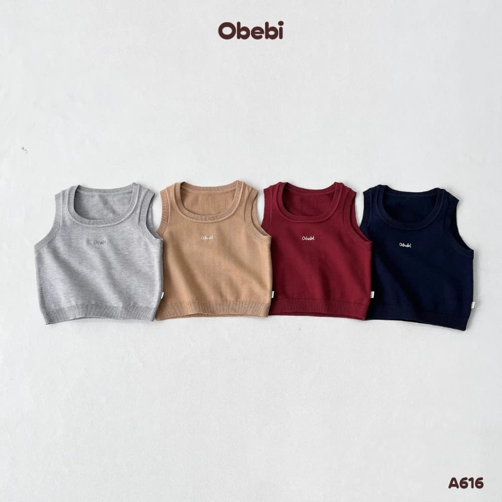 Áo Len Gile Thời Trang Thu Đông Thêu Chữ Cho Bé Trai Bé Gái từ 8-22kg Obebi A616