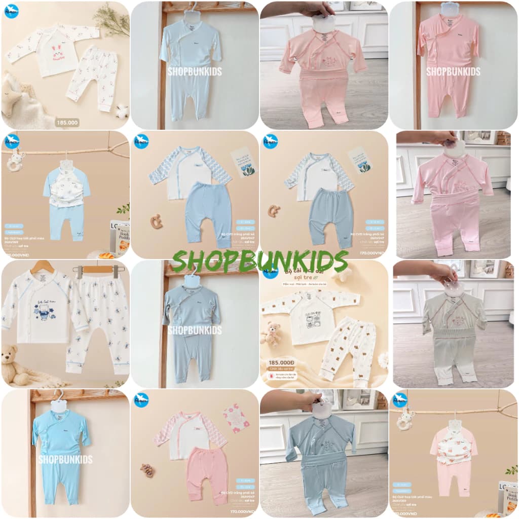 [ Avaler chính hãng ] Bộ quần áo dài tay sơ sinh cài chéo Avaler sợi tre màu trơn Nb , 3-6m