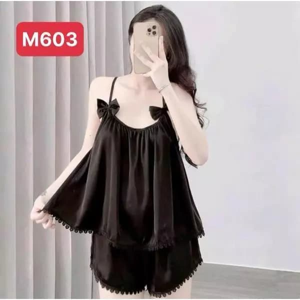 Bộ hai dây quần cộc lụa latin M6