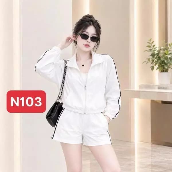Bộ tay dài quần cộc gió lụa N1