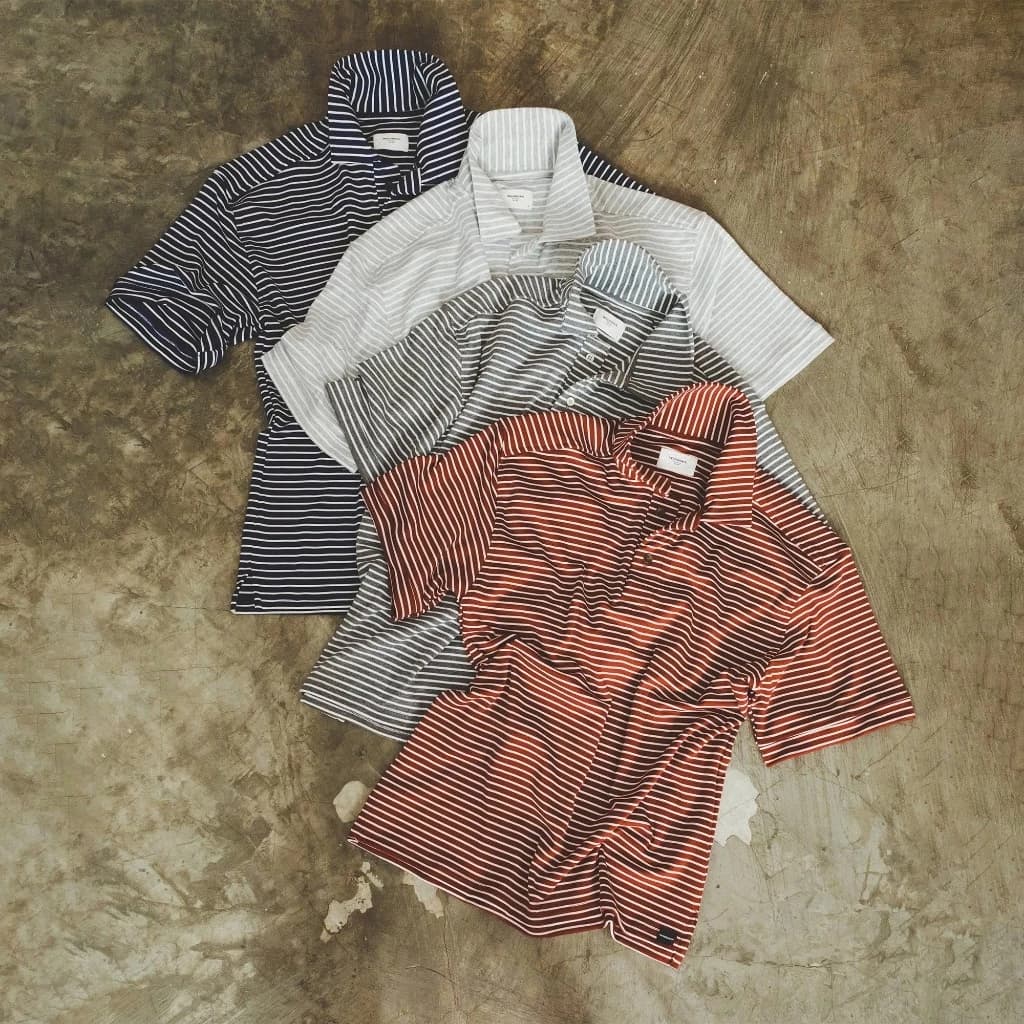 ÁO POLO COTTON KẺ SỌC FORM LOOSE BASIC - 𝐔𝐋𝐓𝐑𝐀𝐅𝐋𝐀𝐓 𝐒𝐓𝐑𝐈𝐏𝐄𝐃 𝐂𝐎𝐓𝐓𝐎𝐍 𝐏𝐎𝐋𝐎