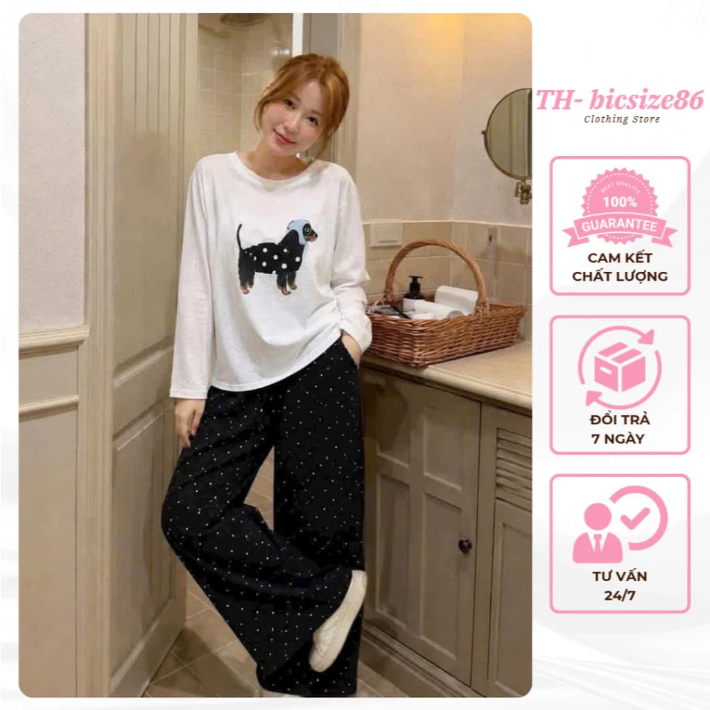 Set bộ áo thun trễ vai mix quần dài, chất áo thun giấy l1, quần umi lên fom nét đanh mịn