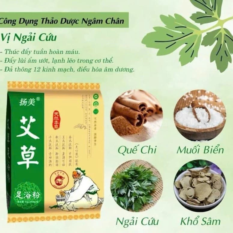 (Túi 100 gói) Thảo Dược Ngâm Chân Túi Lọc Giúp Ngủ Ngon Giảm Mệt Mỏi Đau Nhức Tê Chân Giảm Hôi Chân
