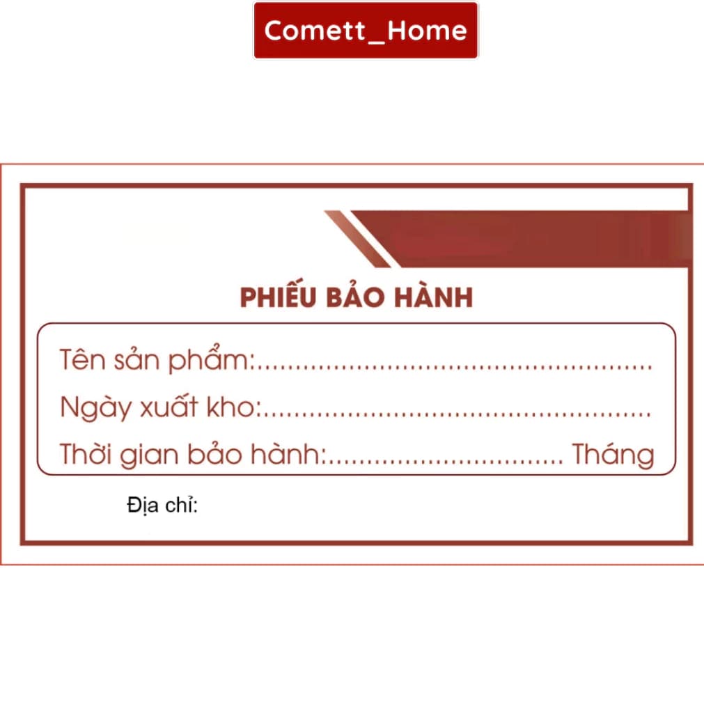 Thẻ Bảo Hành Miễn Phí Sản Phẩm Bạt Phủ Xe Máy Chất Liệu Dày Dặn