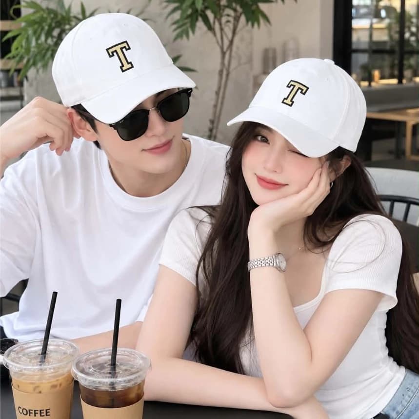 Mữ lưỡi trai thắng thêu chữ vàng from mềm chất liệu kaki cotton thời trang nam nữ dễ phối đồ Freesize