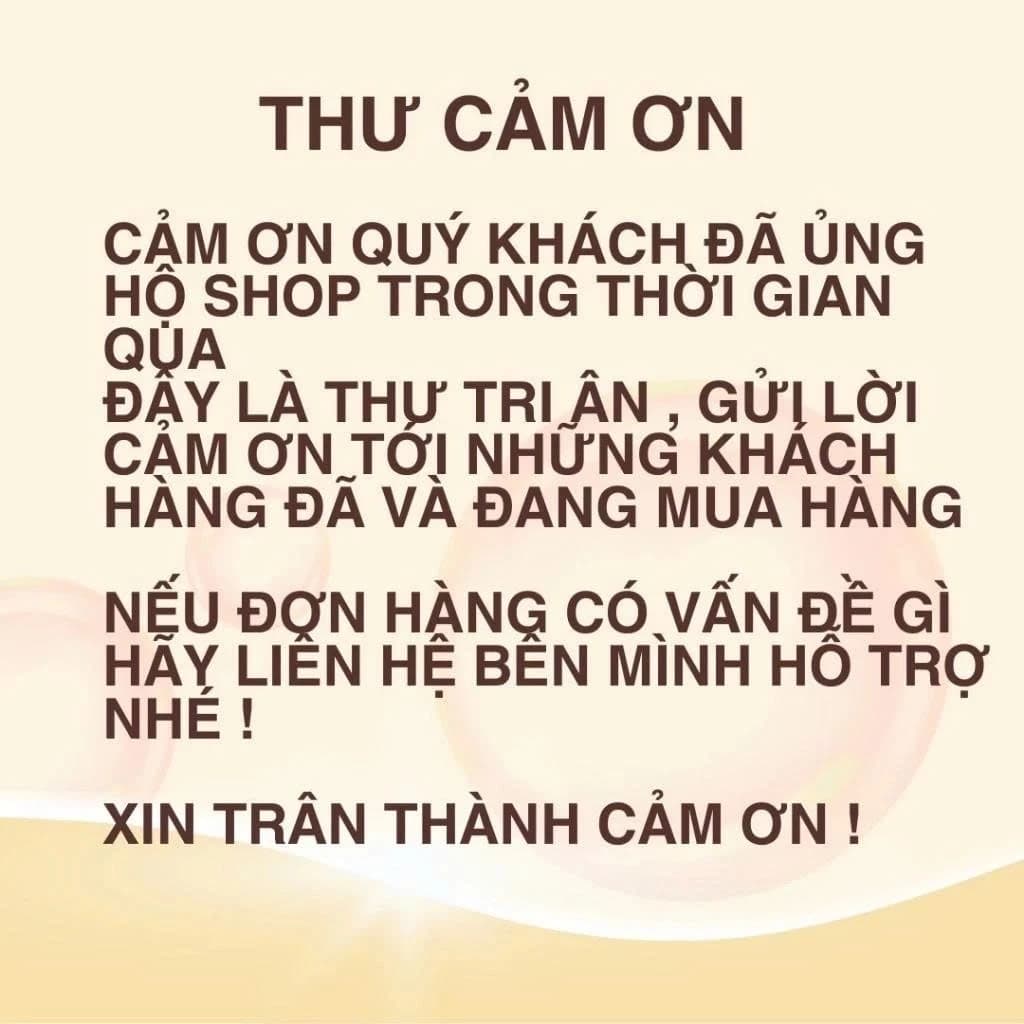 ( Deal Hời ) thư cảm ơn khách hàng đã ủng hộ