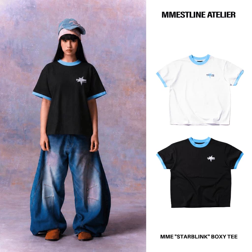 [DEAL Mở Bán] Áo Thun Mmestline "STARBLINK" HIỆU ỨNG IN NHŨ PREMIUM COTTON FORM BOXY