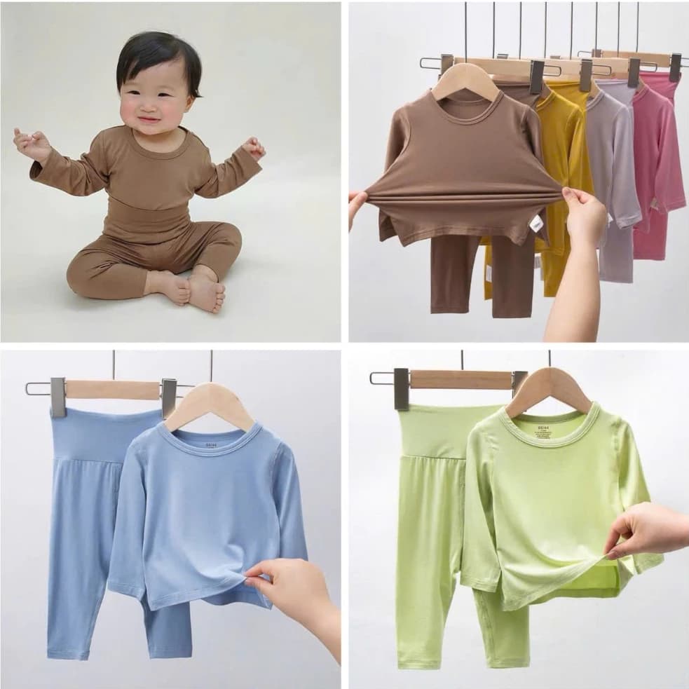 [Hàng loại 1] Bộ dài tay thun lạnh cho bé trai bé gái 5-19kg COMIMO BABY chất mềm mịn mát cho bé mặc đi chơi đi học