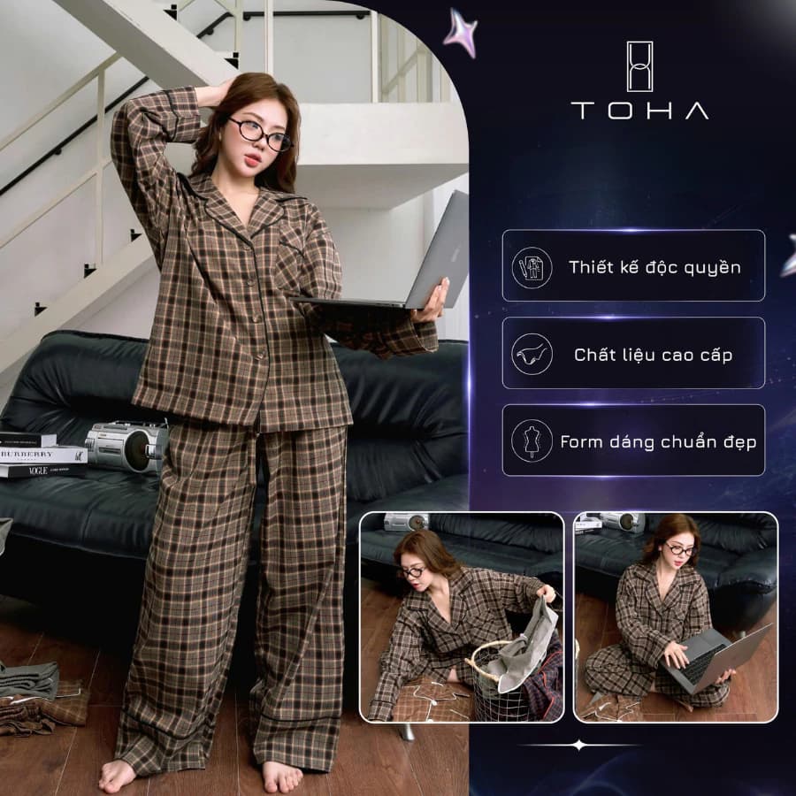 TOHA Homewear Bộ Đồ Ngủ Set Pijama Dài Chất Êm Ái Mềm Mát Morning Silence