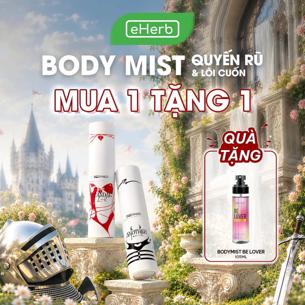 [MUA 1 TẶNG 1] Nước Hoa Quyến Rũ Hẹn Hò Tiệc Đêm Cho Nam Nữ BODYMISS Xịt Thơm Body Hương Gỗ Lôi Cuốn