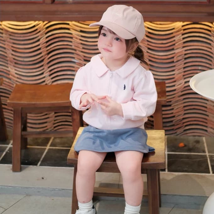 Bộ Nỉ  Chân Váy Thời Trang Thu Đông Obebi Phối Màu Xinh Đáng Yêu Cho Bé gái Từ 8 - 23kg SB56