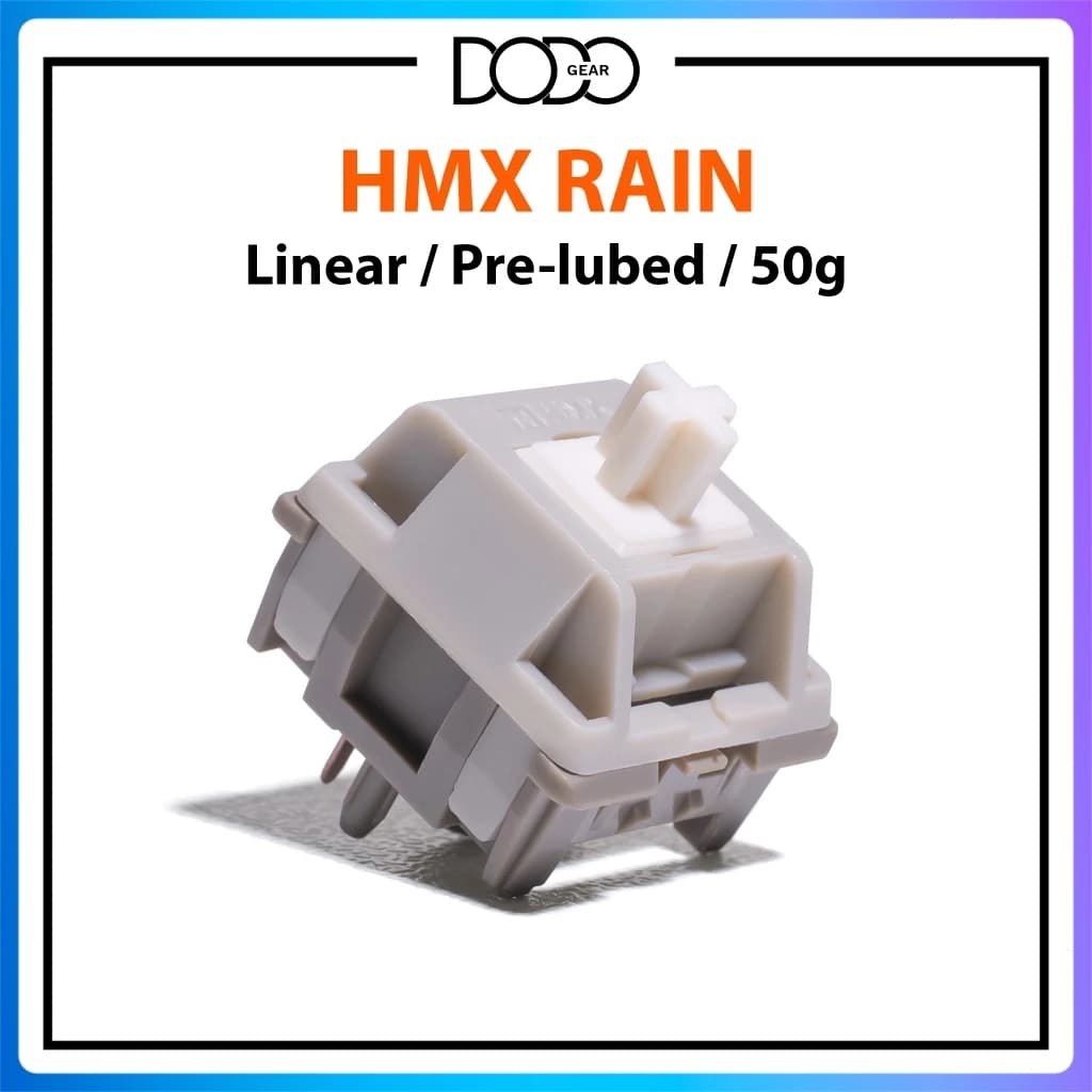Switch HMX Rain 5 PIN Linear 50g công tắc bàn phím Switch HMX Rain DoDo Gear