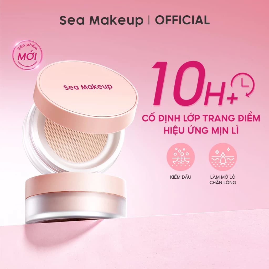 Phấn phủ Sea Makeup #01 Snowball Và #02 Gingersnap 12g [1]