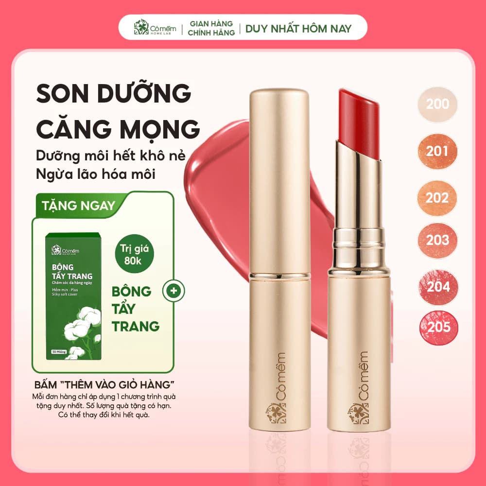 Son Dưỡng Môi Nhiên Cỏ Mềm Chứa Maxilip Giúp Dưỡng Ẩm Mềm Mịn Ngăn Ngừa Lão Hóa Môi 3g