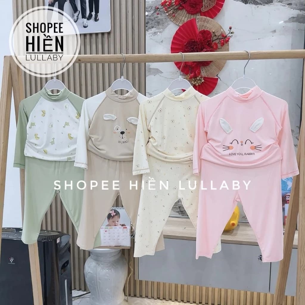 [Lullaby/ Chính Hãng] Bộ dài tay Lullaby chất thun lạnh cho bé trai,bé gái từ 12m - 4y