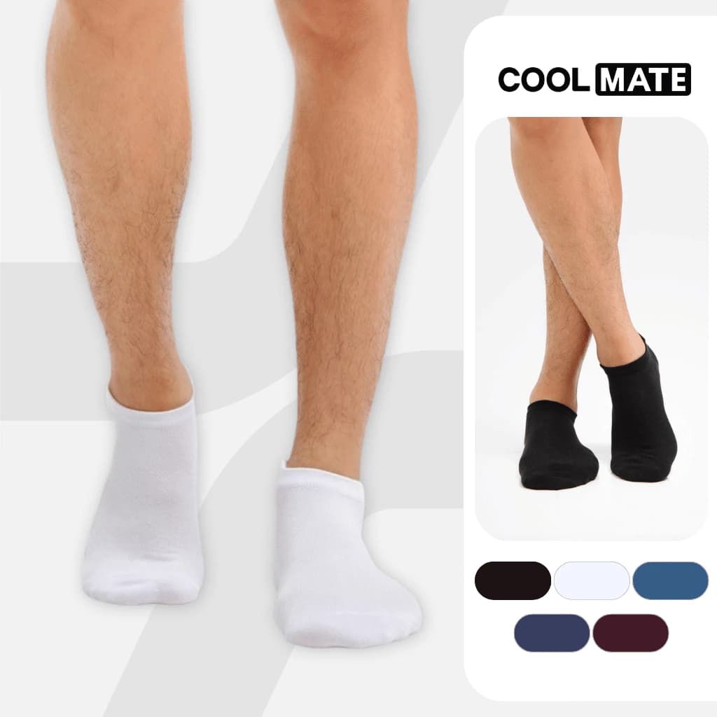 Tất cổ ngắn cotton Coolmate