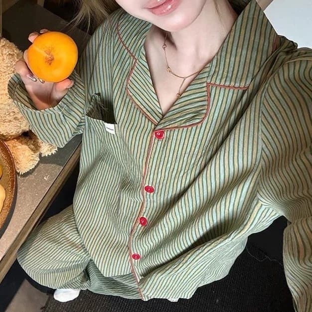 [Sẵn] Bộ ngủ pyjama nữ áo dài quần dài mặc nhà nhiều hoạ tiết đáng yêu 762