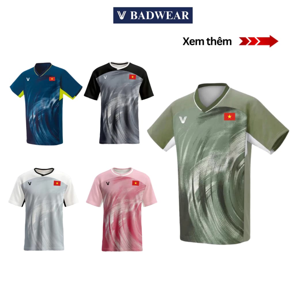 Áo Cầu Lông, Quần Cầu Lông Nam Nữ Chuyên Nghiệp Dùng Trong Tập Luyện Và Thi Đấu Cầu Lông CB10 - V Badwear