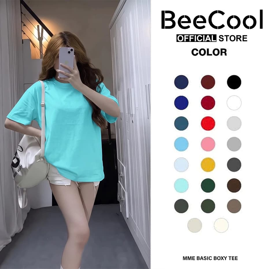 Áo thun trơn form Boxy vải Premium Cotton