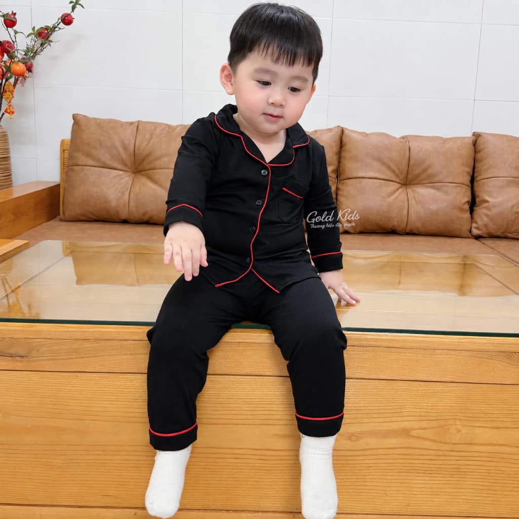 Bộ Pijama Trẻ Em Thun Lạnh Mềm Mát Cho Bé Trai Bé Gái 7-20kg