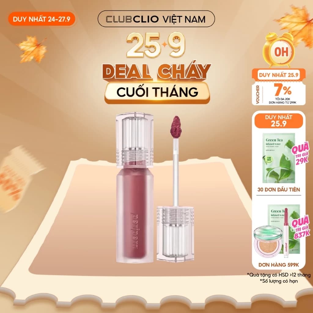 [Săn Deal] Son Nước Peripera HIệu Ứng Bóng Nhẹ Water Bare Tint 3.7g