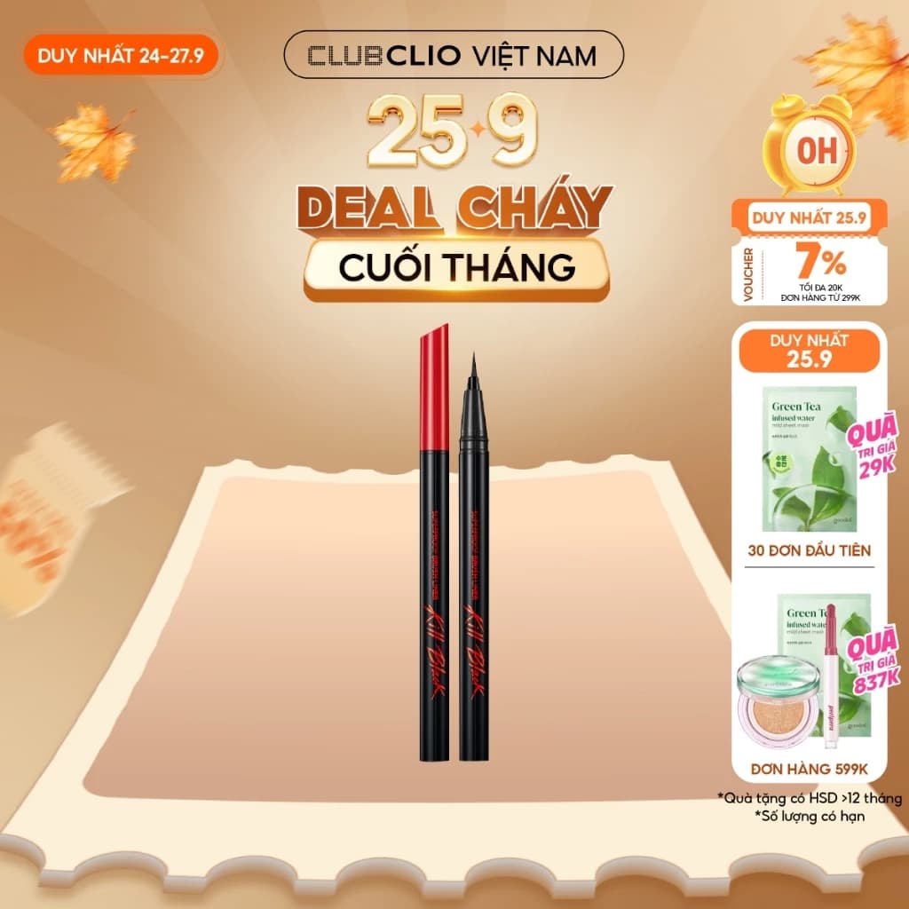 [Săn Deal] Bút Kẻ Viền Mắt Chống Trôi Clio Superproof Brush Liner 0.55ml