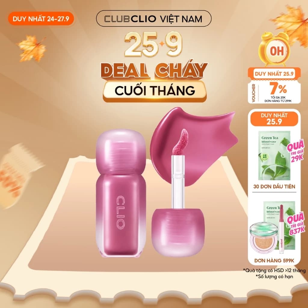 [Săn Deal] [MỚI] Son Bóng Căng Mọng Môi Clio Volumate Gloss 3.8g