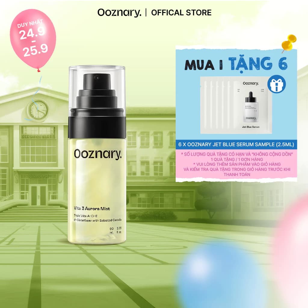 Xịt Dưỡng Cân Bằng Da Ooznary Vita 3 Ace Aurora Mist 60ml dưỡng ẩm làm sáng