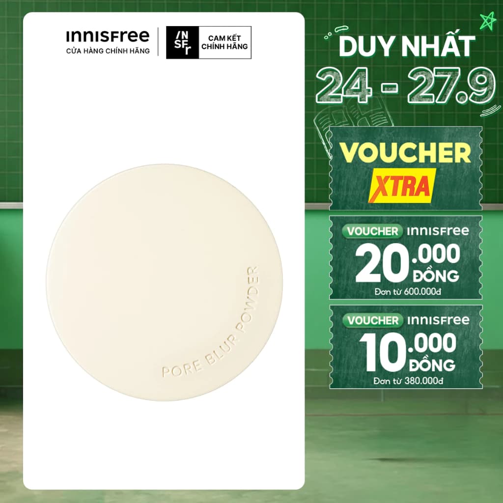 Phấn phủ che phủ lỗ chân lông dạng bột innisfree Pore Blur Powder 11 g