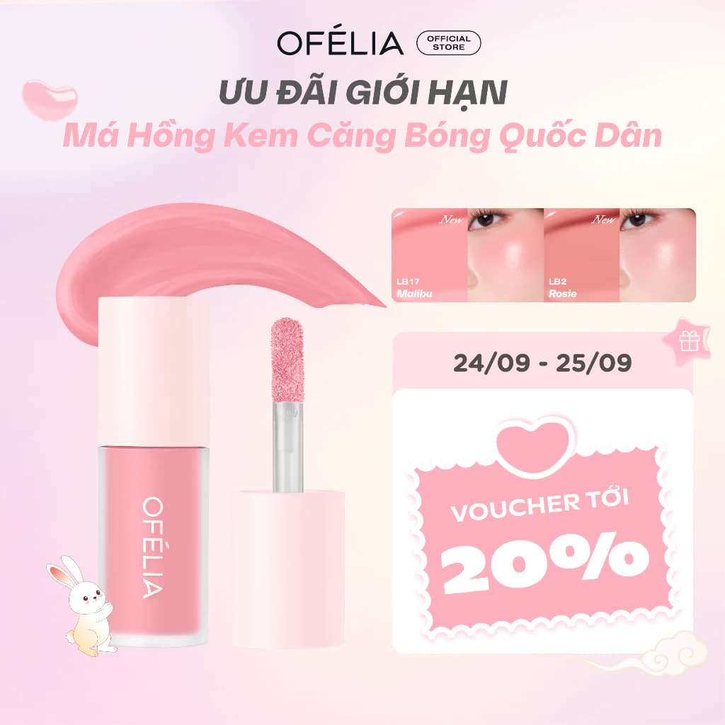 (Mới) Má Hồng Kem OFÉLIA Lolli Liquid Blush (4.6g)