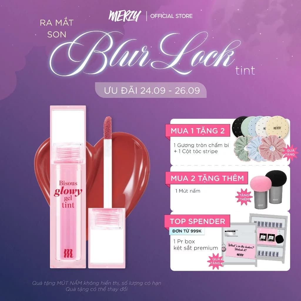 [Livestream] Son Kem Bóng Merzy Bisous Glowy Gel Tint 4g