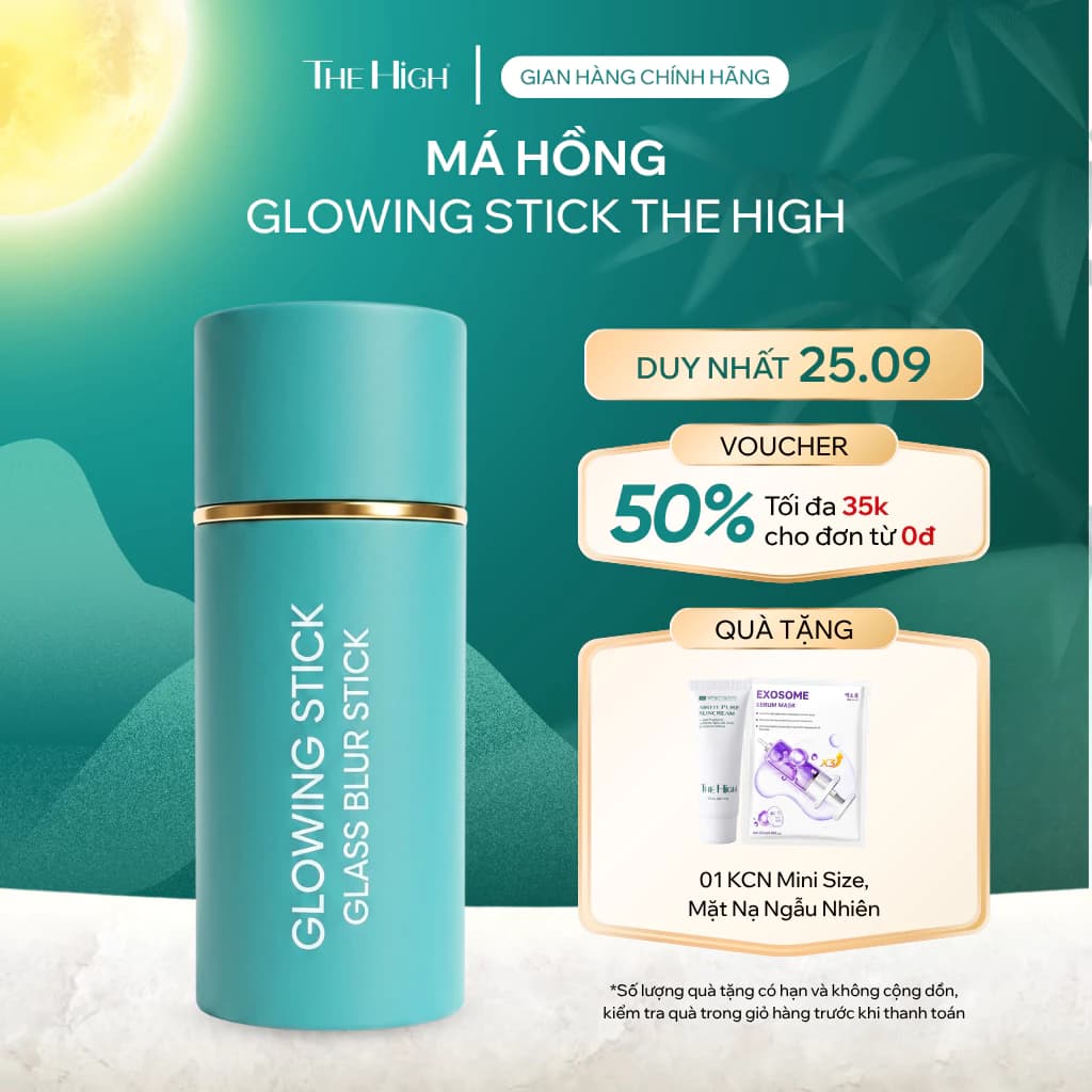 [MUA LÀ CÓ QUÀ]Má Hồng Glowing Stick Tạo Hiệu Ứng Hồng Tự Nhiên Cho Da Tươi Tắn The High 7g