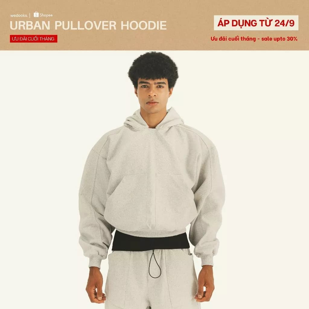 ÁO KHOÁC HOODIE NỈ CHUI ĐẦU - 𝐔𝐑𝐁𝐀𝐍 𝐏𝐔𝐋𝐋𝐎𝐕𝐄𝐑 𝐇𝐎𝐎𝐃𝐈𝐄